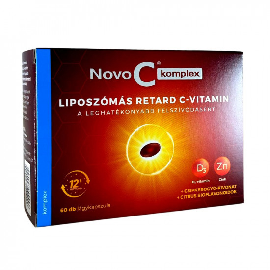 NOVO C KOMPLEX LIPOSZÓMÁLIS C-VITAMIN D3-VITAMINNAL ÉS CINKKEL - 60X NOVO C KOMPLEX LIPOSZÓMÁLIS C-VITAMIN D3-VITAMINNAL ÉS CINKKEL - 60X